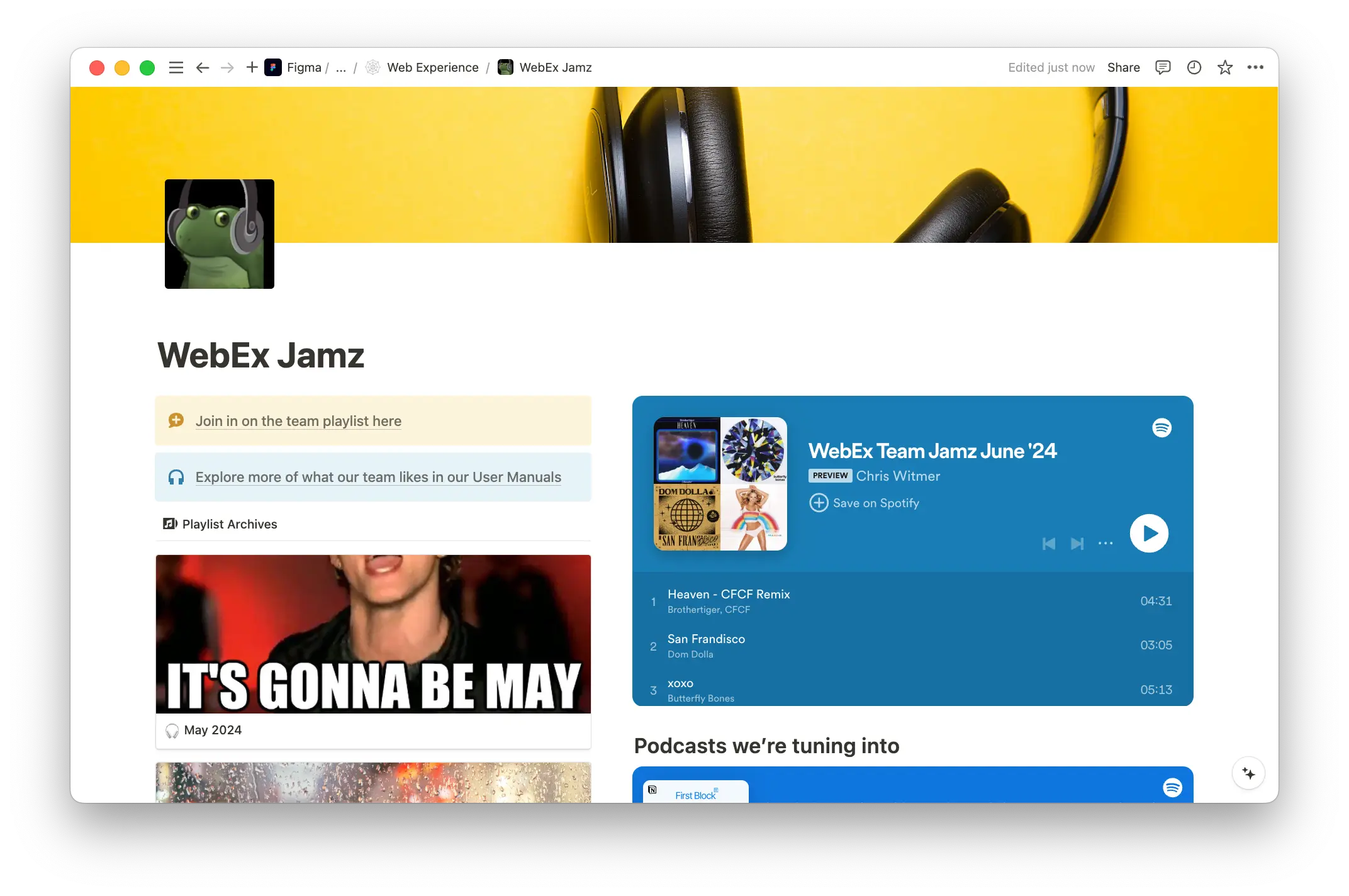 Figma's Web team brings personality to their teamspace in Notion