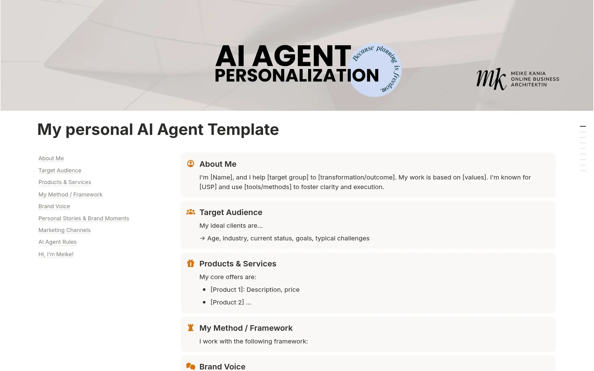 Screenshot of Your agent, your rules collection by Notion