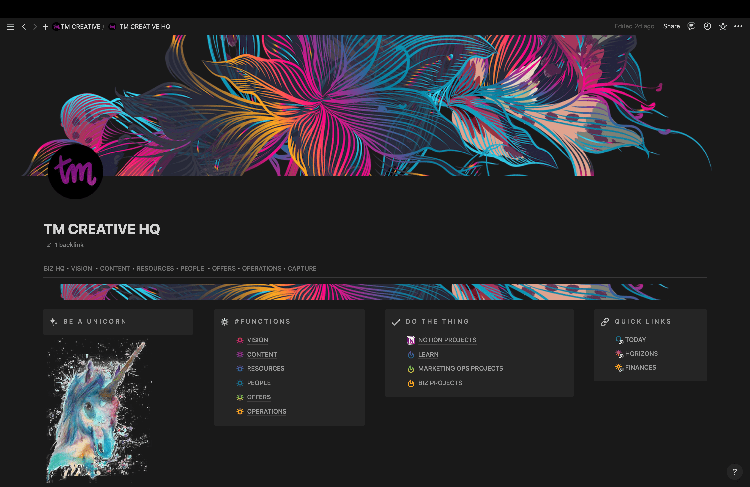 Notion Business Dashboard