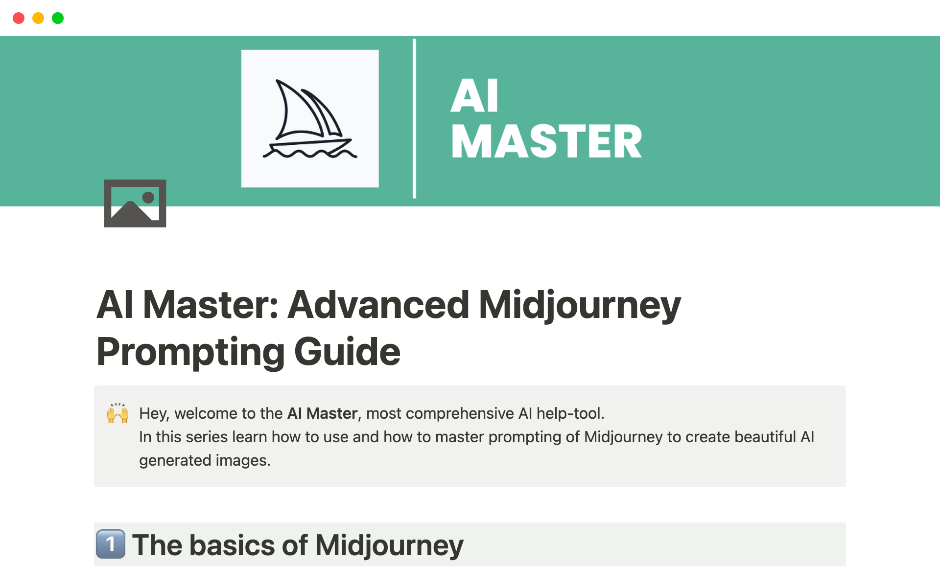 AI Master: Advanced Midjourney Prompting Guide