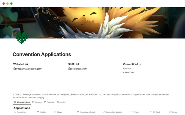 Convention Applications